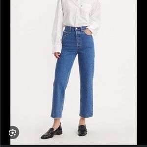 Levi's Blue Ankle Cropped Jeans